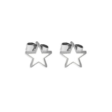 Cargar imagen en el visor de la galería, ARETES ACERO COLOR STAR