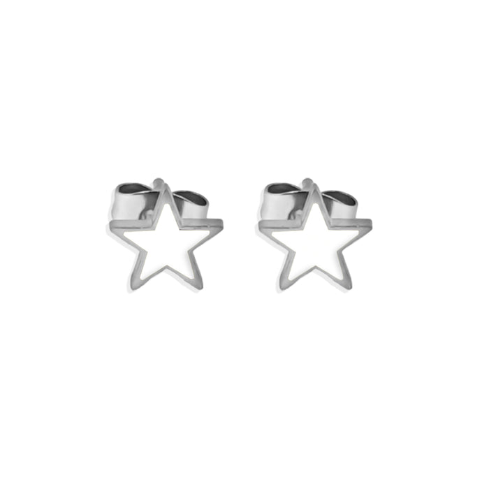 ARETES ACERO COLOR STAR