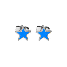 Cargar imagen en el visor de la galería, ARETES ACERO COLOR STAR
