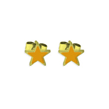 Cargar imagen en el visor de la galería, ARETES ACERO COLOR STAR