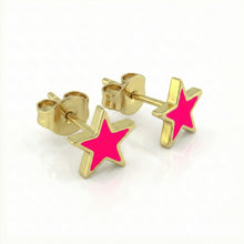 Cargar imagen en el visor de la galería, Aretes Acero Color Star
