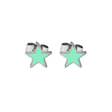 Cargar imagen en el visor de la galería, ARETES ACERO COLOR STAR