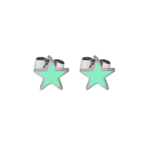 ARETES ACERO COLOR STAR