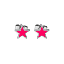 Cargar imagen en el visor de la galería, ARETES ACERO COLOR STAR
