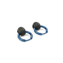 Cargar imagen en el visor de la galería, Aretes Arracada Dark Blue Cráneo Mini