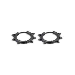 SET 3 ARRACADAS ACERO REMACHES SILVE, GOLD & BLACK.
