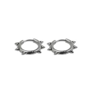 SET 3 ARRACADAS ACERO REMACHES SILVE, GOLD & BLACK.