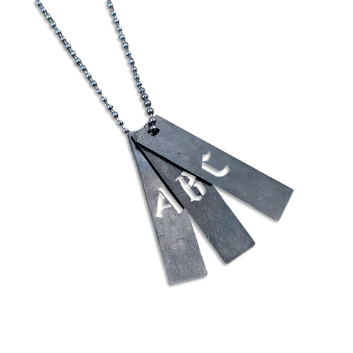 Collar Letras Metal