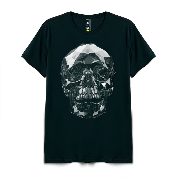 Camiseta Hombre Premium Green Skull Metallic