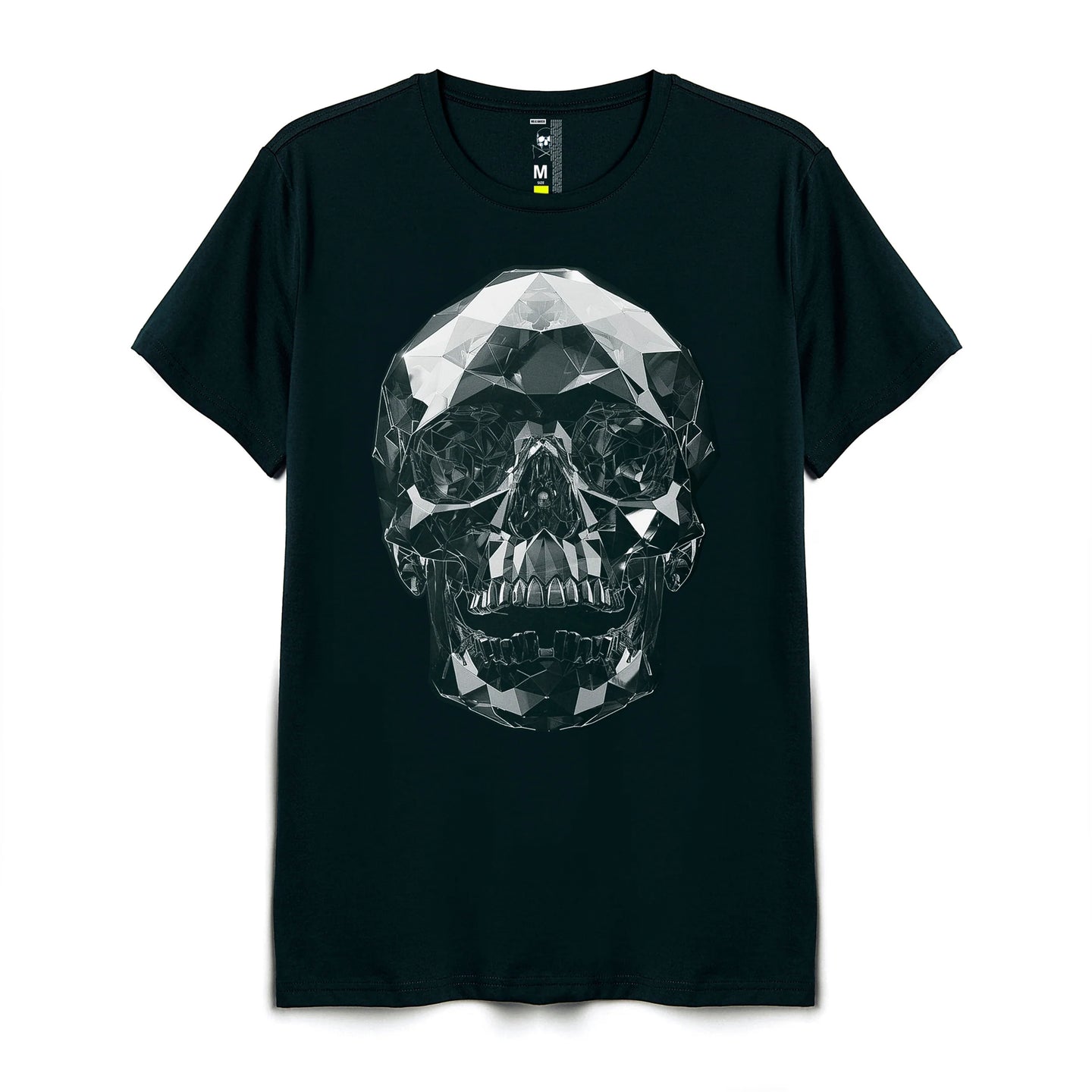 CAMISETA HOMBRE PREMIUM GREEN SKULL METALLIC