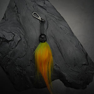 LLAVERO PELUCHE LONG METALLIC SKULL COLORS