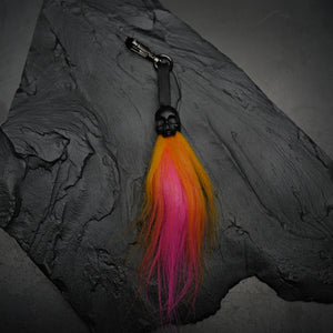 LLAVERO PELUCHE LONG METALLIC SKULL COLORS