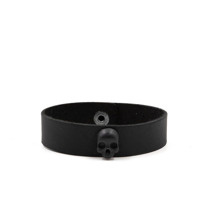 Pulsera Cuero Skull Mini Colors