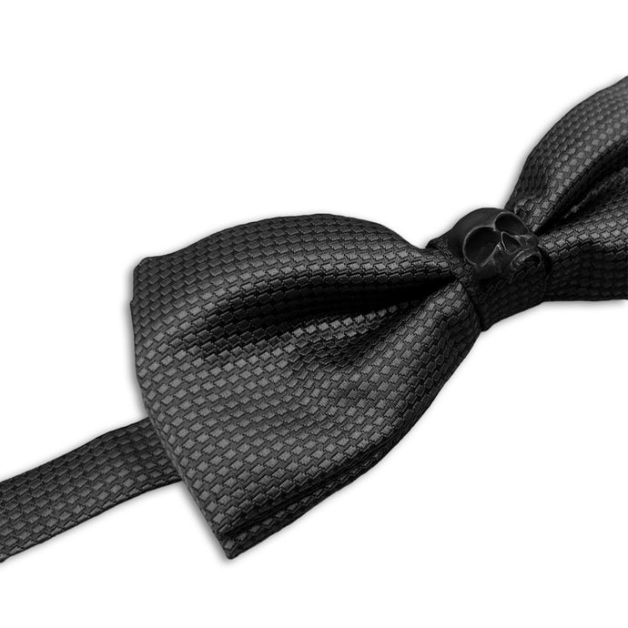 Moño Jacquard Cráneo Incrustado