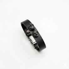Cargar imagen en el visor de la galería, Pulsera Leather Eyes Swarovski Premium