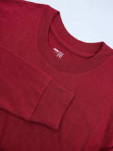 Cargar imagen en el visor de la galería, Camiseta Basica Premium Manga Larga  Dark Ruby