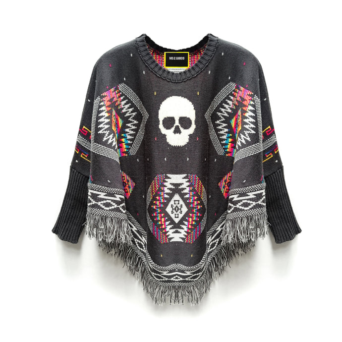 PONCHO BCC SKULL OXFORD