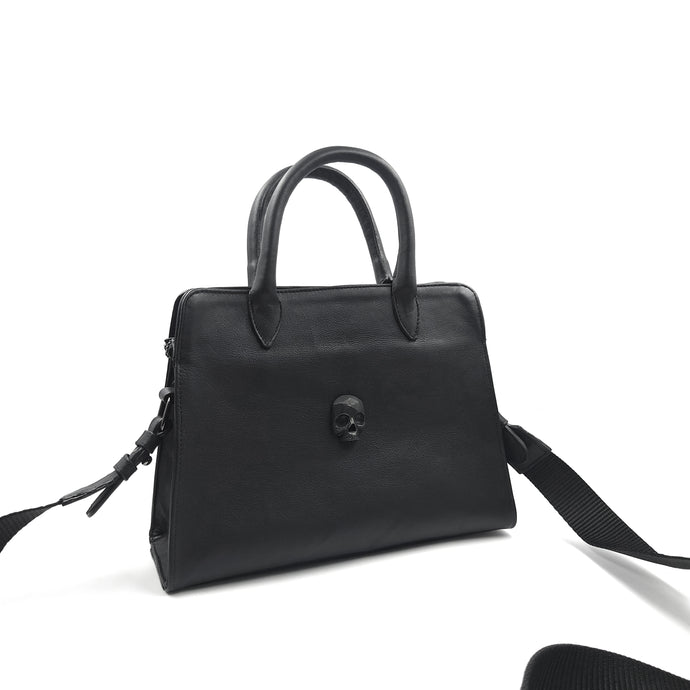 BOLSA CUERO CRÁNEO INCRUSTADO