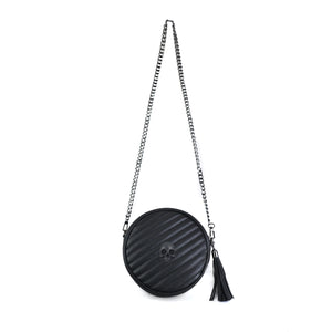 BOLSA CUERO FANTASY METALLIC SKULL