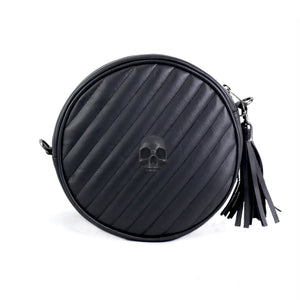 BOLSA CUERO FANTASY METALLIC SKULL