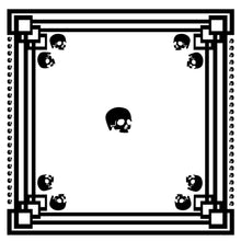 Cargar imagen en el visor de la galería, Paliacate Skull Square White