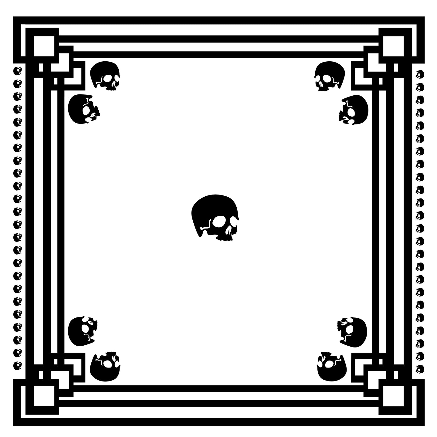 PALIACATE SKULL SQUARE WHITE