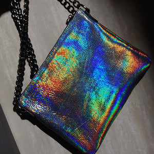 BOLSA Y MONEDERO DE CUERO TORNASOL