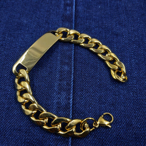 PULSERA BRAZALETE ACERO SILVER AND GOLD
