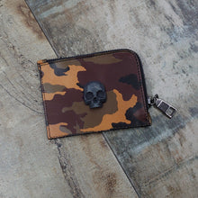 Cargar imagen en el visor de la galería, CARTERA MONEDERO CUERO MILITAR