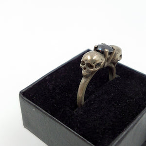 ANILLO CRÁNEO PLATA DOBLE Z