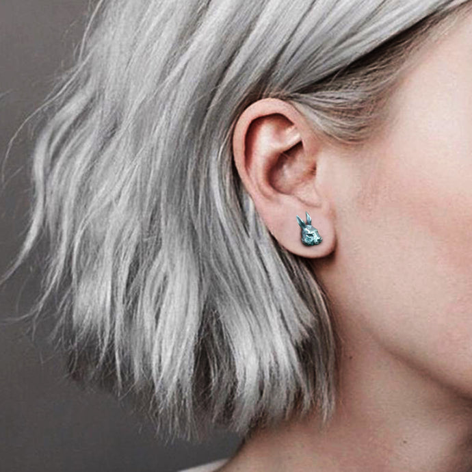 ARETES CONEJO PLATA 925